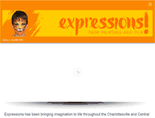 Tablet Screenshot of expressionsfacepainting.com